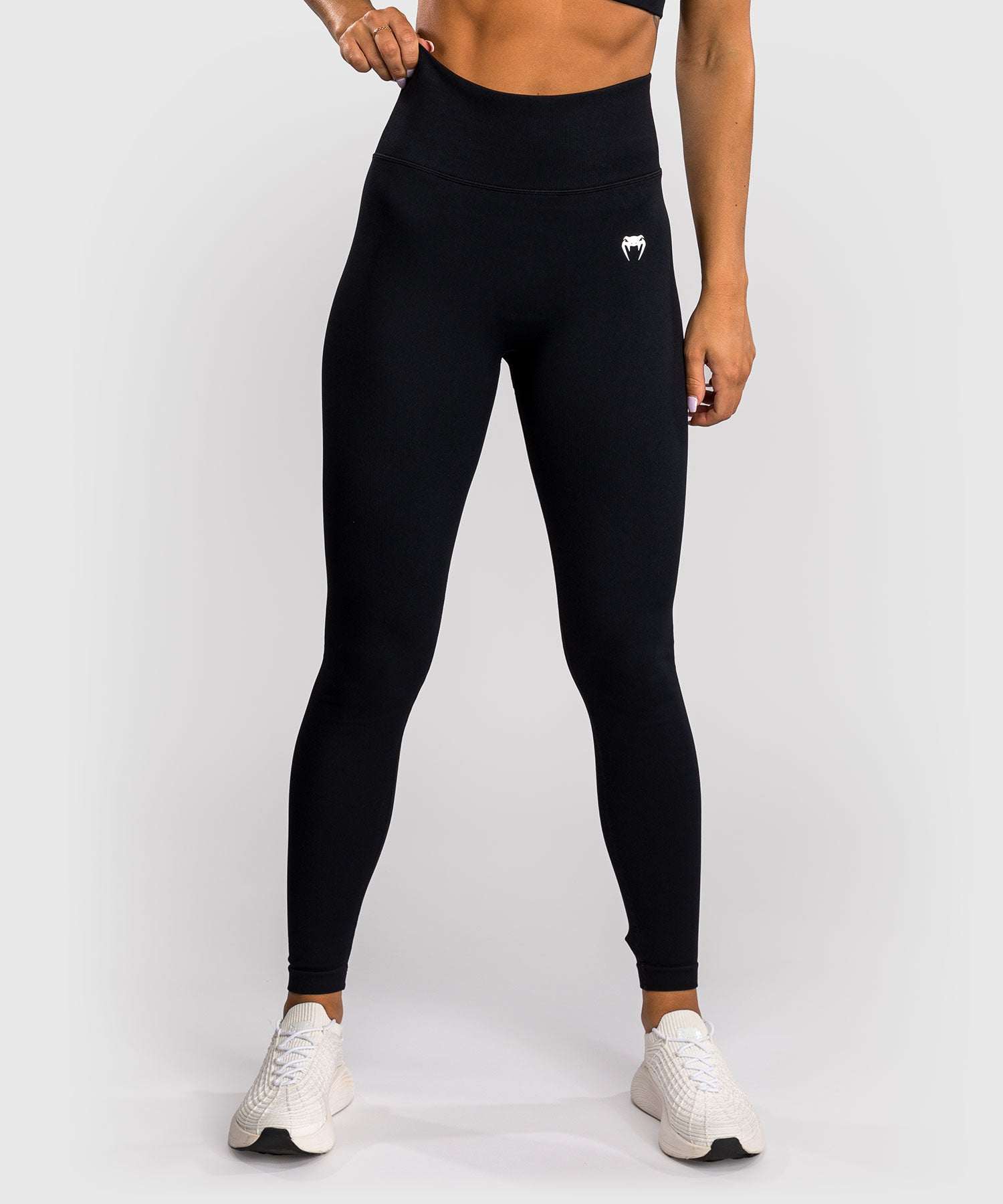 Legging Femme Venum Sculpt noir blanc compression et maintien pour entraînement MMA