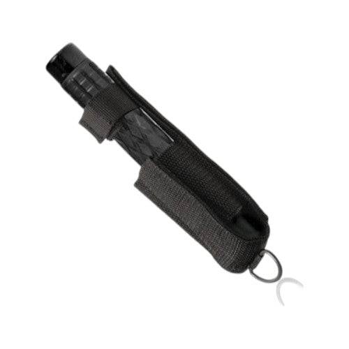 Matraque télescopique en acier trempé 21 pouces PIRANHA avec étui en cordura noir pour port à la ceinture