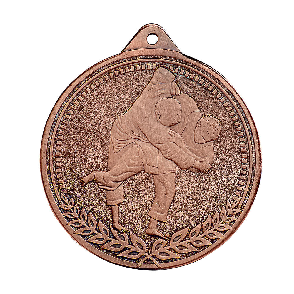 Médaille Frappée Judo 70 mm Bronze