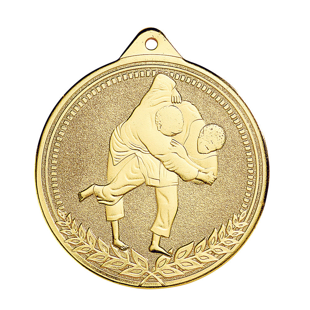 Médaille Frappée Judo 70 mm Or