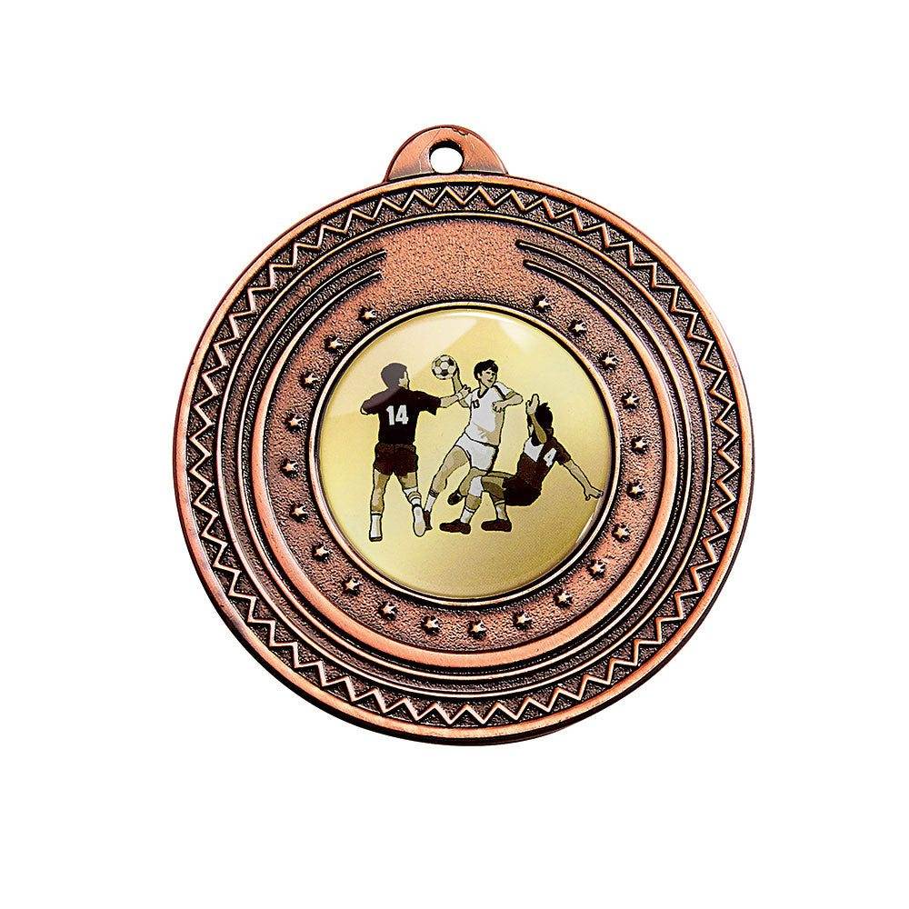 Médaille porte-centre fer diamètre 50 mm Bronze