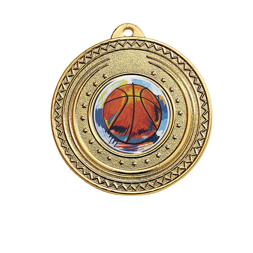 Médaille porte-centre fer diamètre 50 mm Or