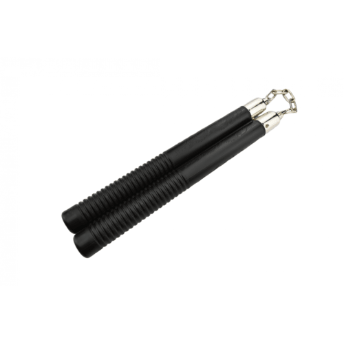 Nunchaku rond en plastique dur - Noir - Boutique des Arts Martiaux et Sports de Combat