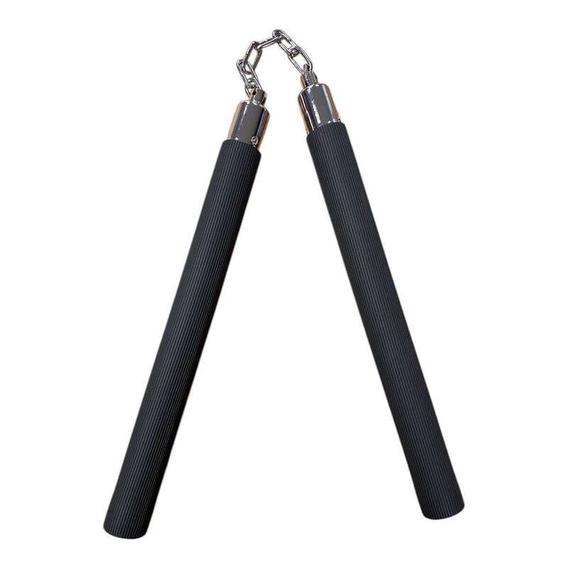 Nunchaku lourd Caoutchouc Strié Chaîne Adulte FUJIMAE