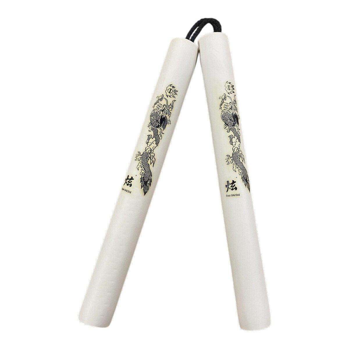 Nunchaku mousse corde Dragon blanc cassé : Boutique des Arts Martiaux