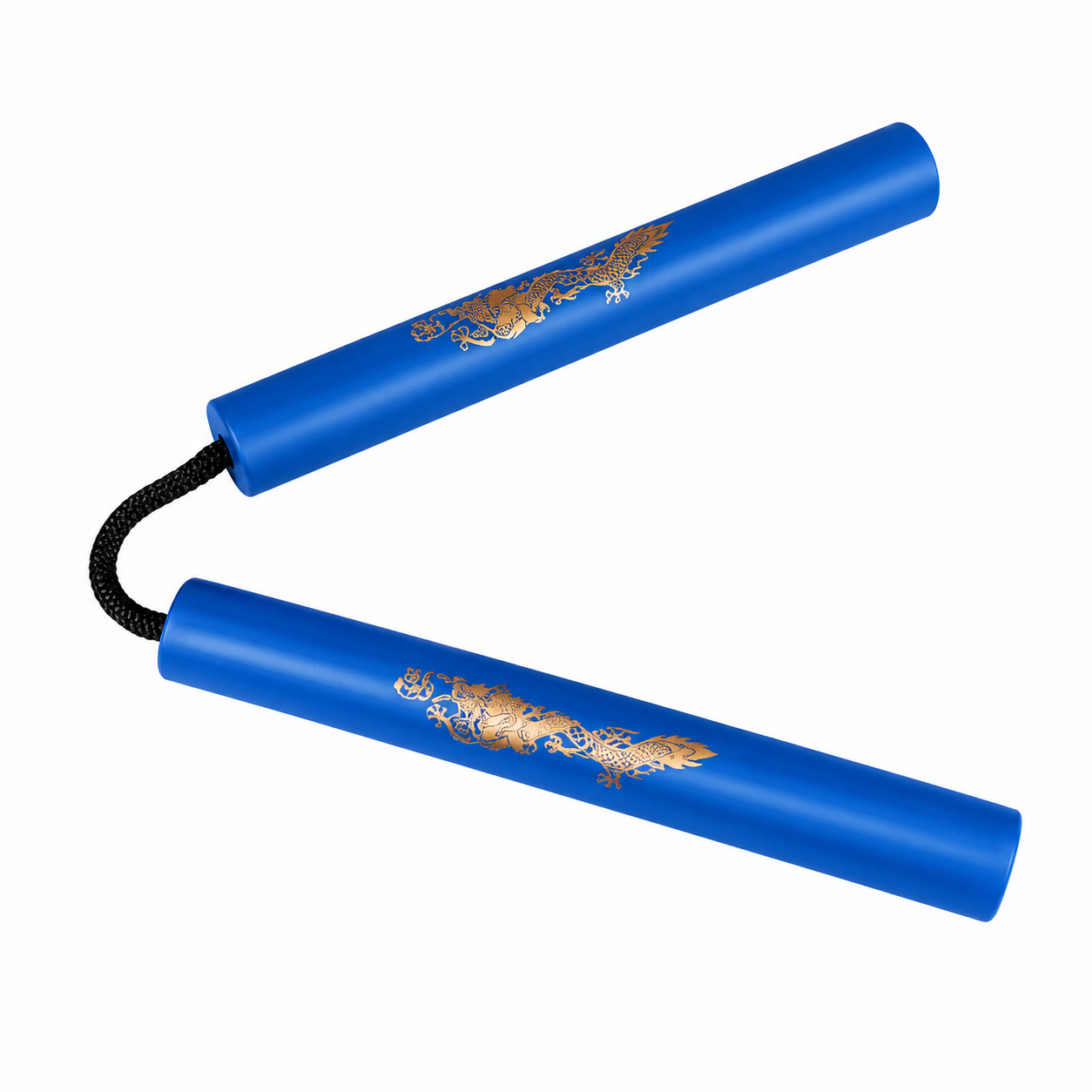 Nunchaku d'entraînement en mousse à corde Noris bleu, manches de 30 cm