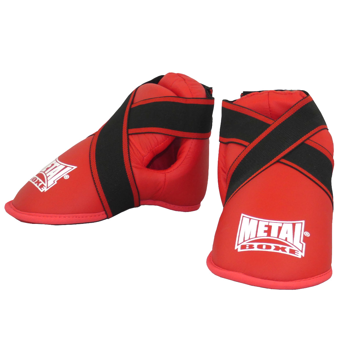 Protège-pieds Full Contact enfant Prima Metal Boxe rouge