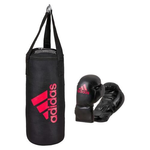Pack de Boxe enfant ( sac de frappe + gants) Adidas - Noir/Rouge "épuisé"