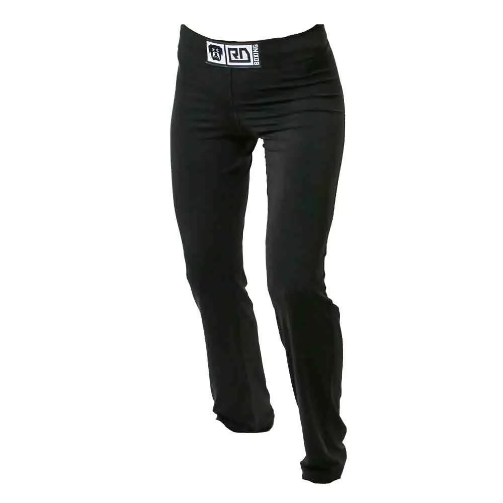 Pantalon de Boxe Française Femme RD Boxing - Noir