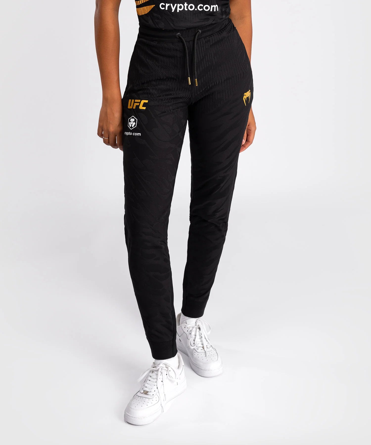 Pantalon de survêtement Femme UFC Fusion by Venum Authentic Fight Night - Champion Noir/Or