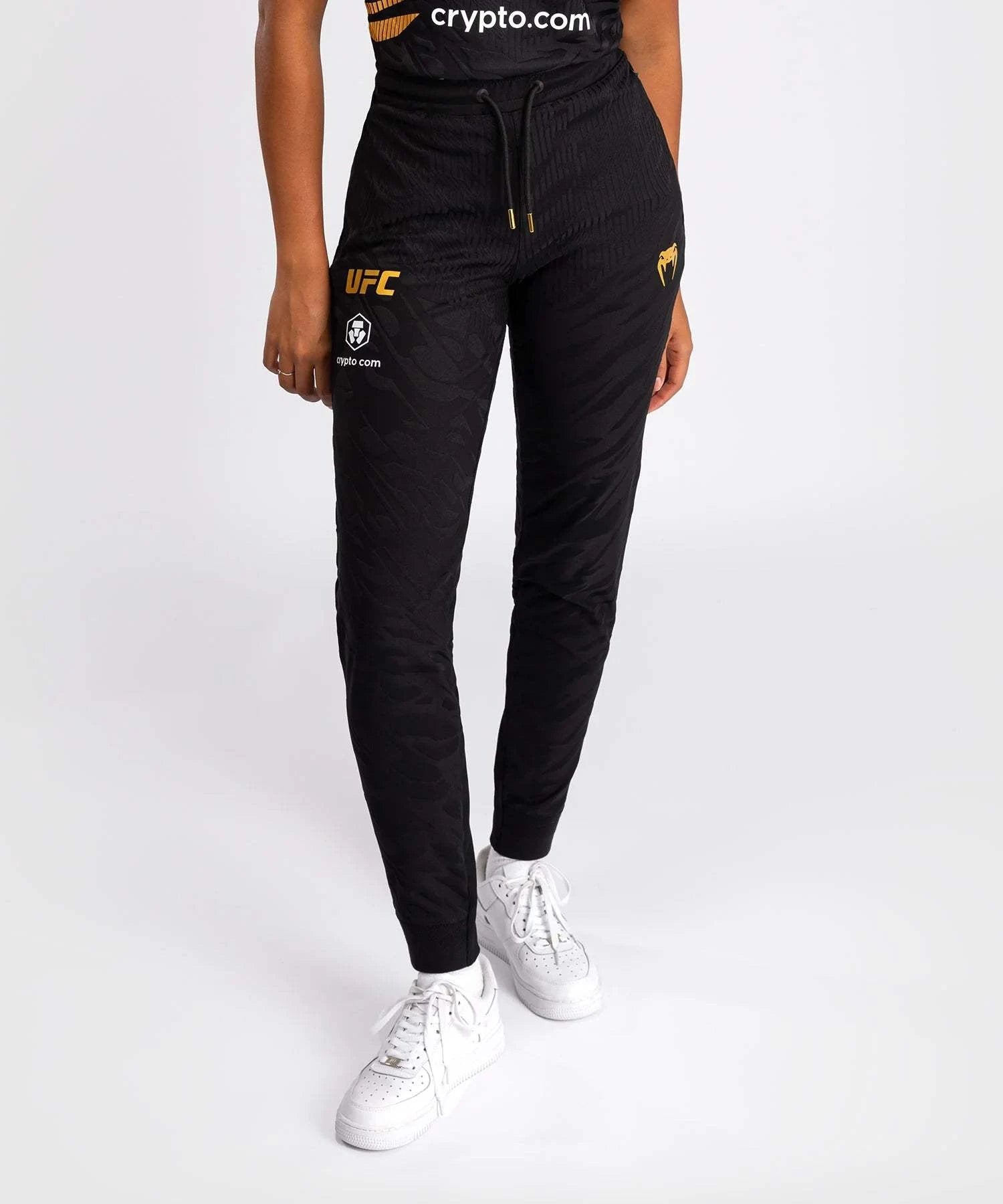 Pantalon de survêtement Femme UFC Fusion by Venum Authentic Fight Night - Champion Noir/Or