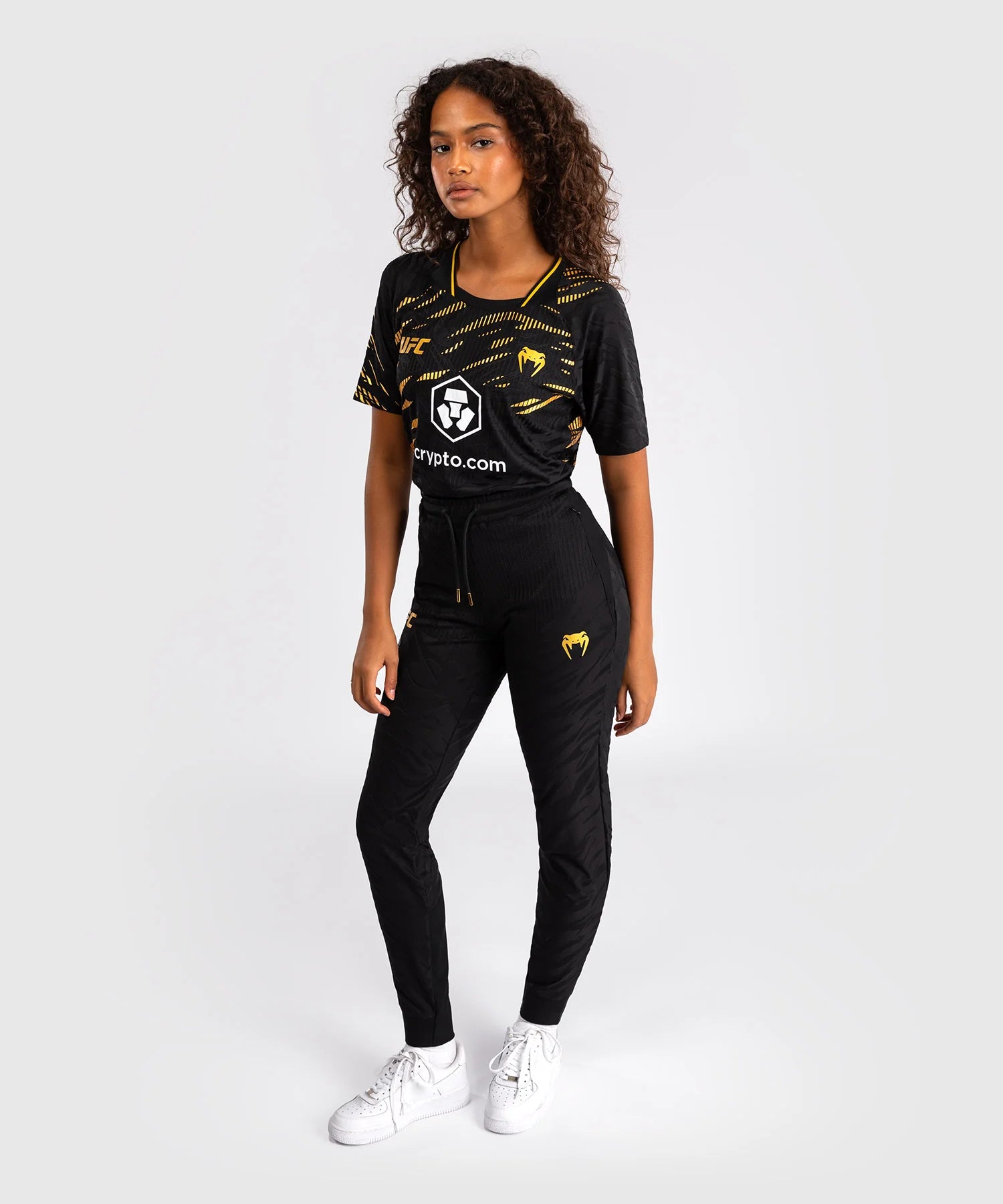Pantalon de survêtement Femme UFC Fusion by Venum Authentic Fight Night - Champion Noir/Or
