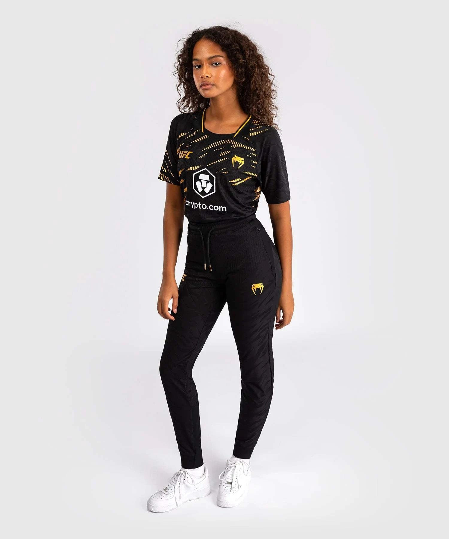 Pantalon de survêtement Femme UFC Fusion by Venum Authentic Fight Night - Champion Noir/Or