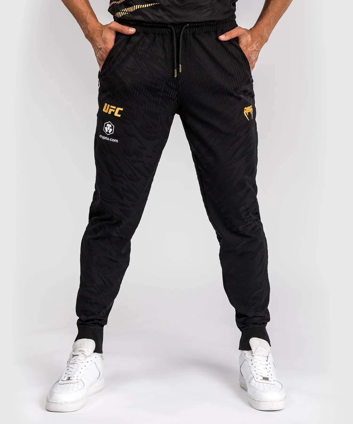 Pantalon de survêtement UFC Fusion by Venum Authentic Fight Night - Champion Noir/Or