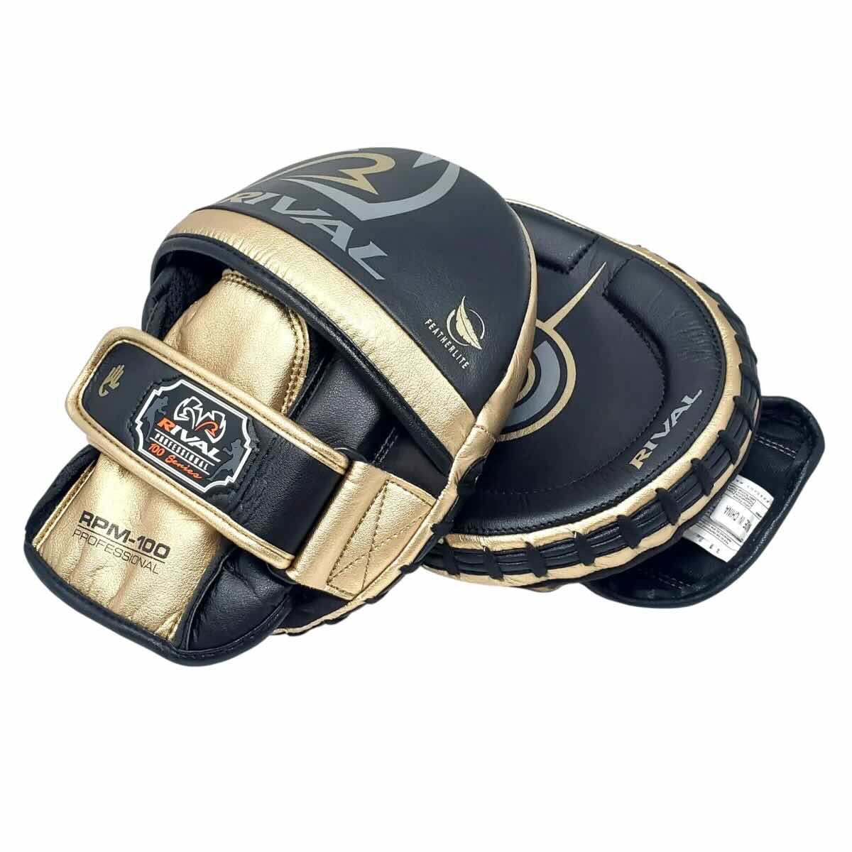 Pattes d’ours professionnelles Rival Pro RPM100 noir et or, ergonomiques et résistantes pour entraînement intensif