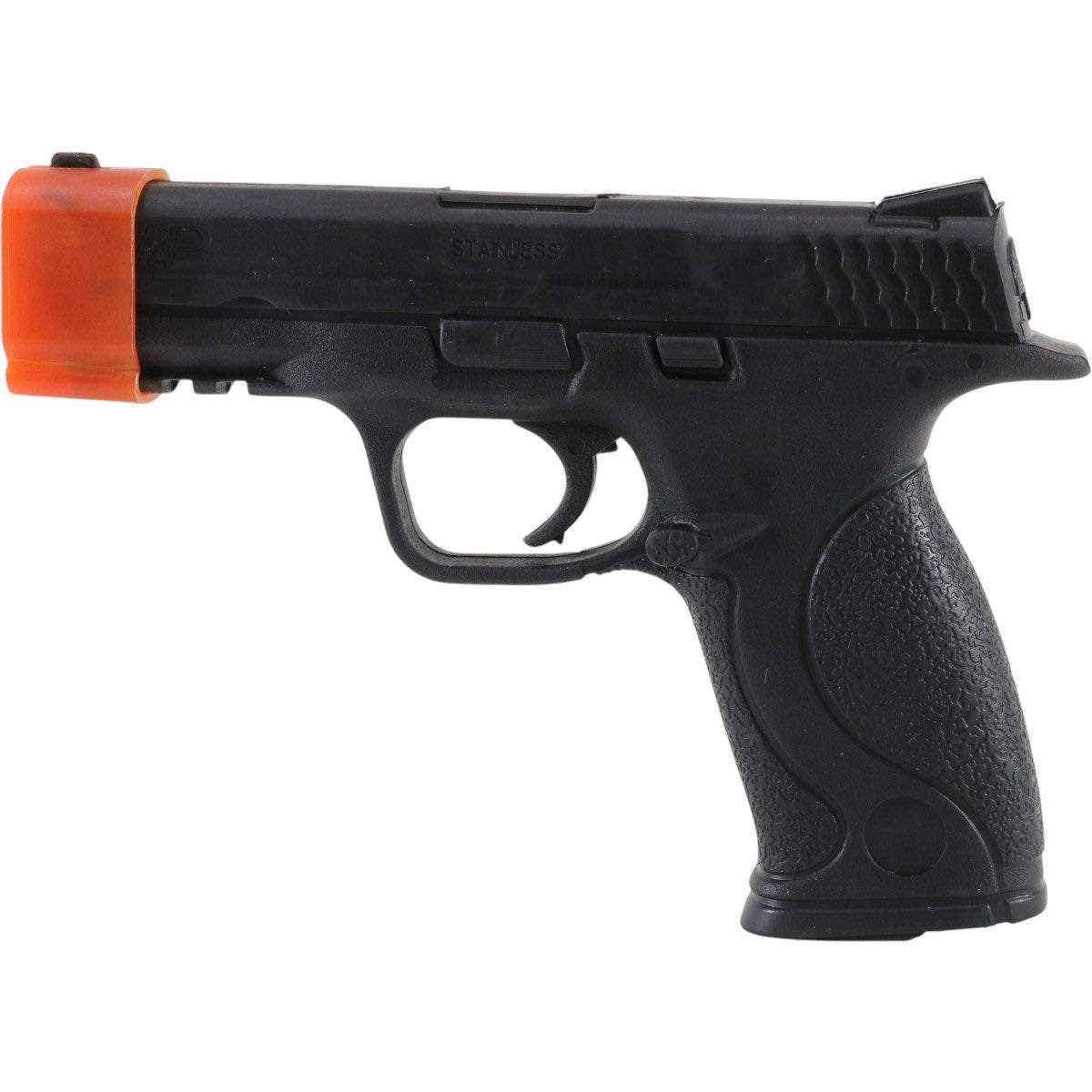 Pistolet factice Smith & Wesson MP9 Kwon en plastique dur noir avec capuchon rouge amovible pour entraînement self-défense et Krav Maga