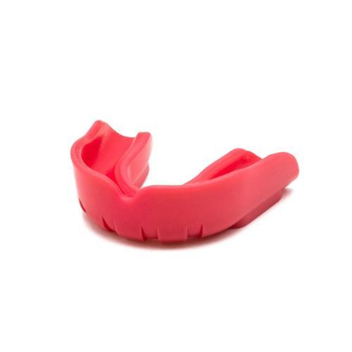 Child's red bi-material Fujimae training mouthguard for contact sports protection