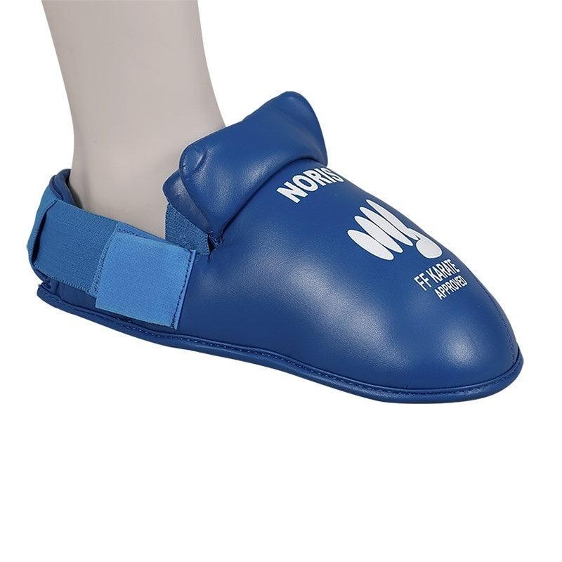 Blue Noris FFKaraté approved protective foot gear for karate competitions
