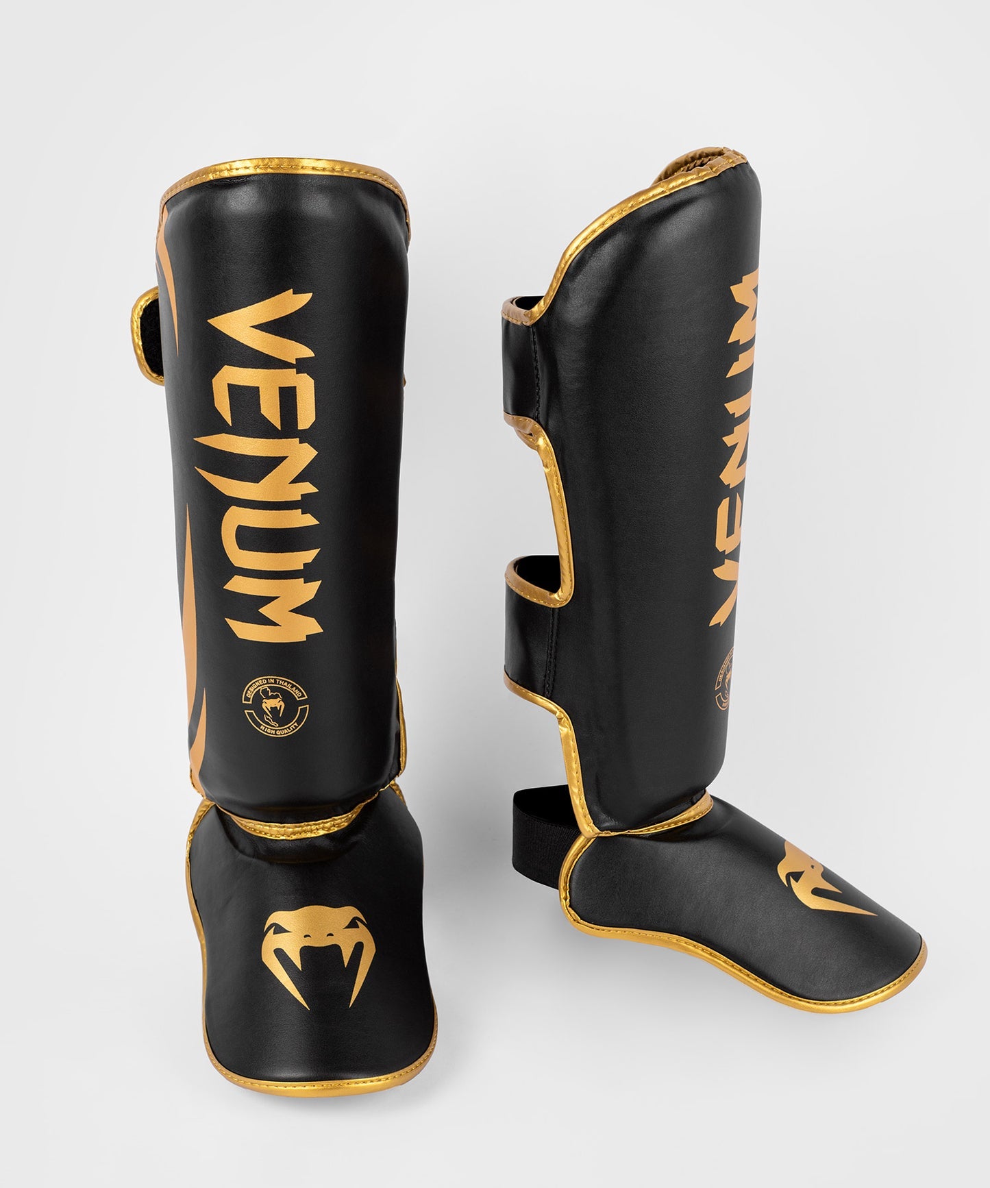 Protection tibia- pieds Venum Challenger - Noir/Or