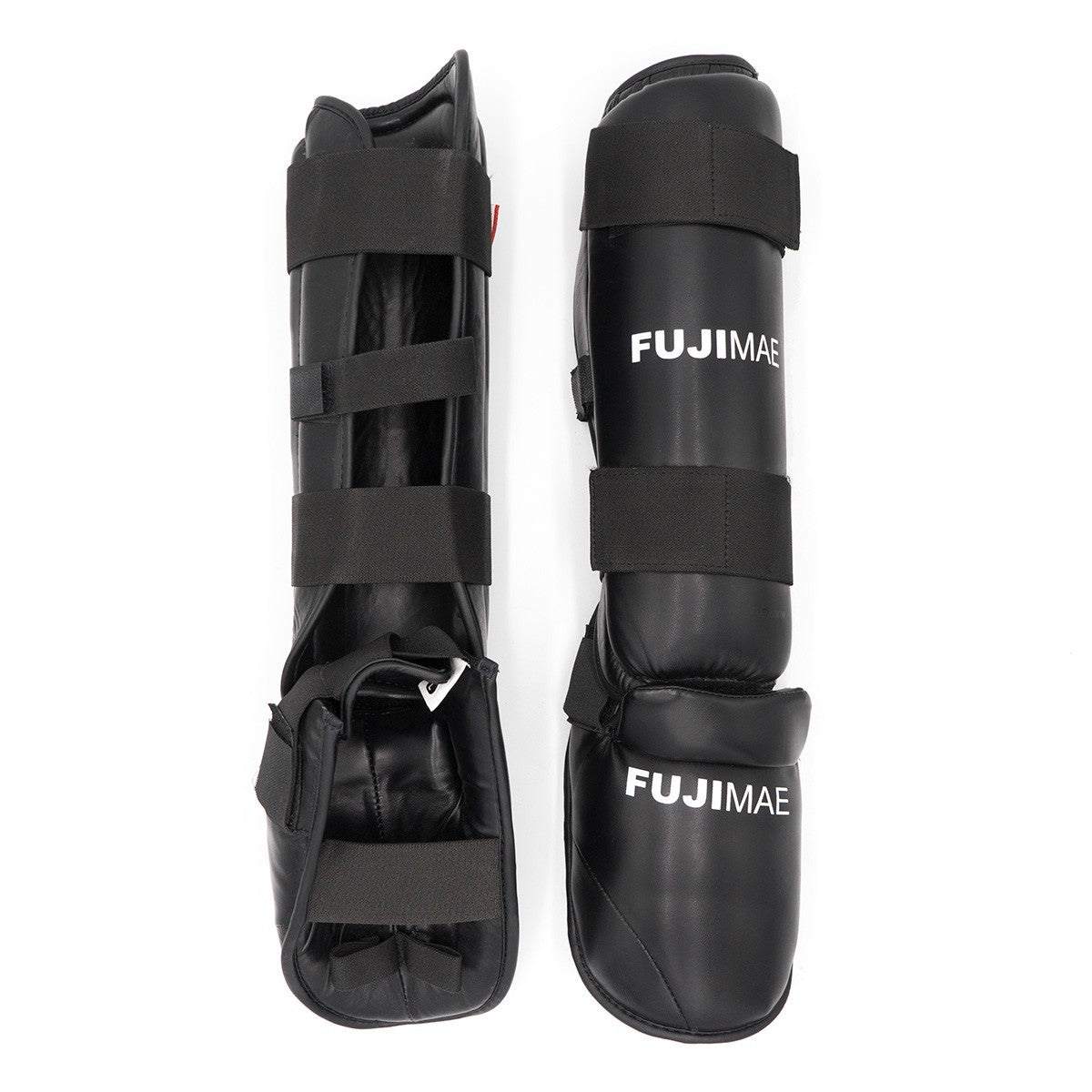 Protège-Tibias/Pieds Amovibles FUJIMAE Noir – Protection MMA & Boxe