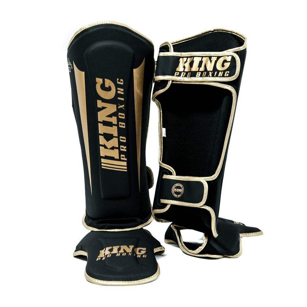Protège tibias-pieds King Pro Boxing Revolution Noir Gold