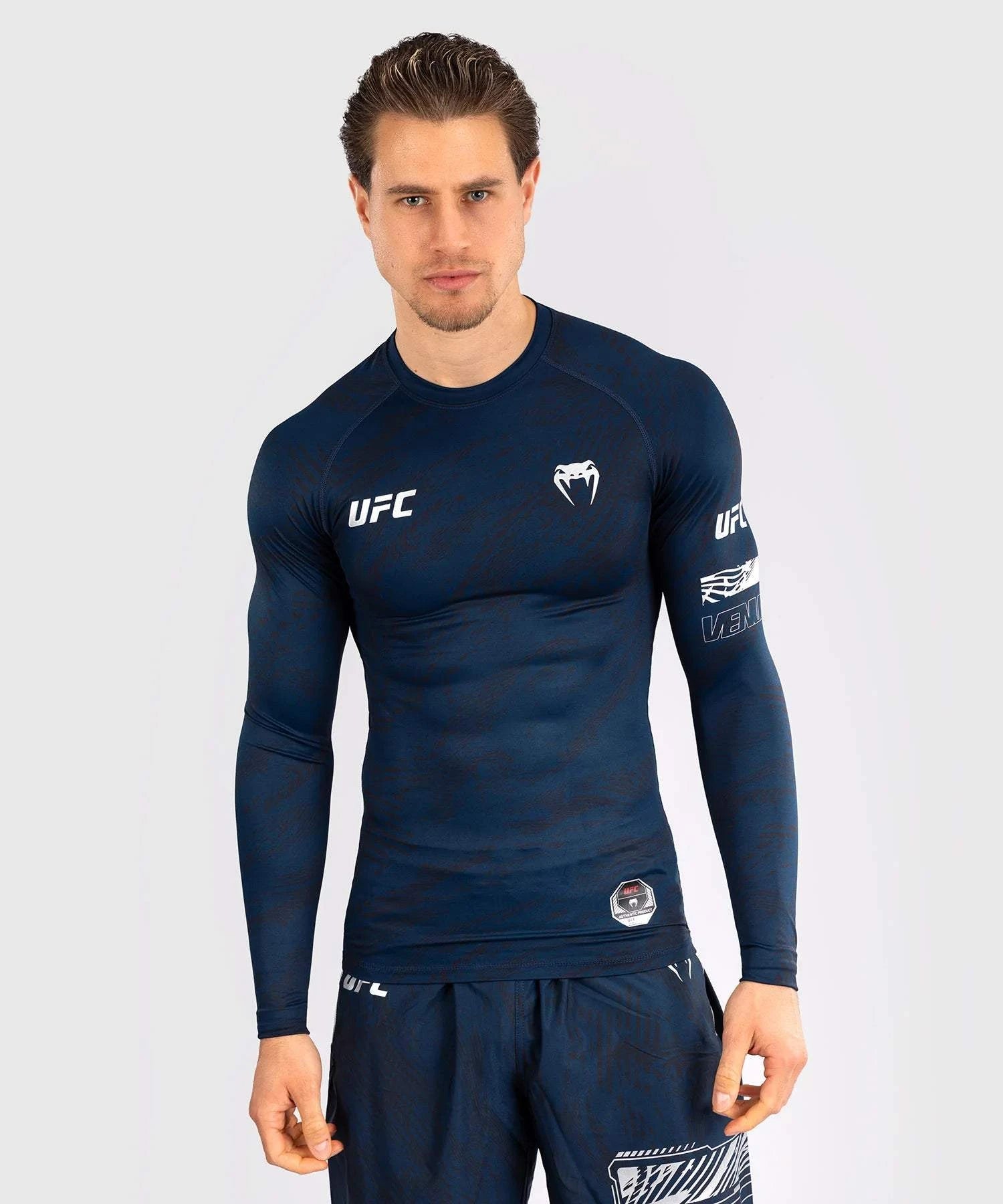 Rashguard Performance ML UFC Fusion by Venum Authentic Fight Week Bleu