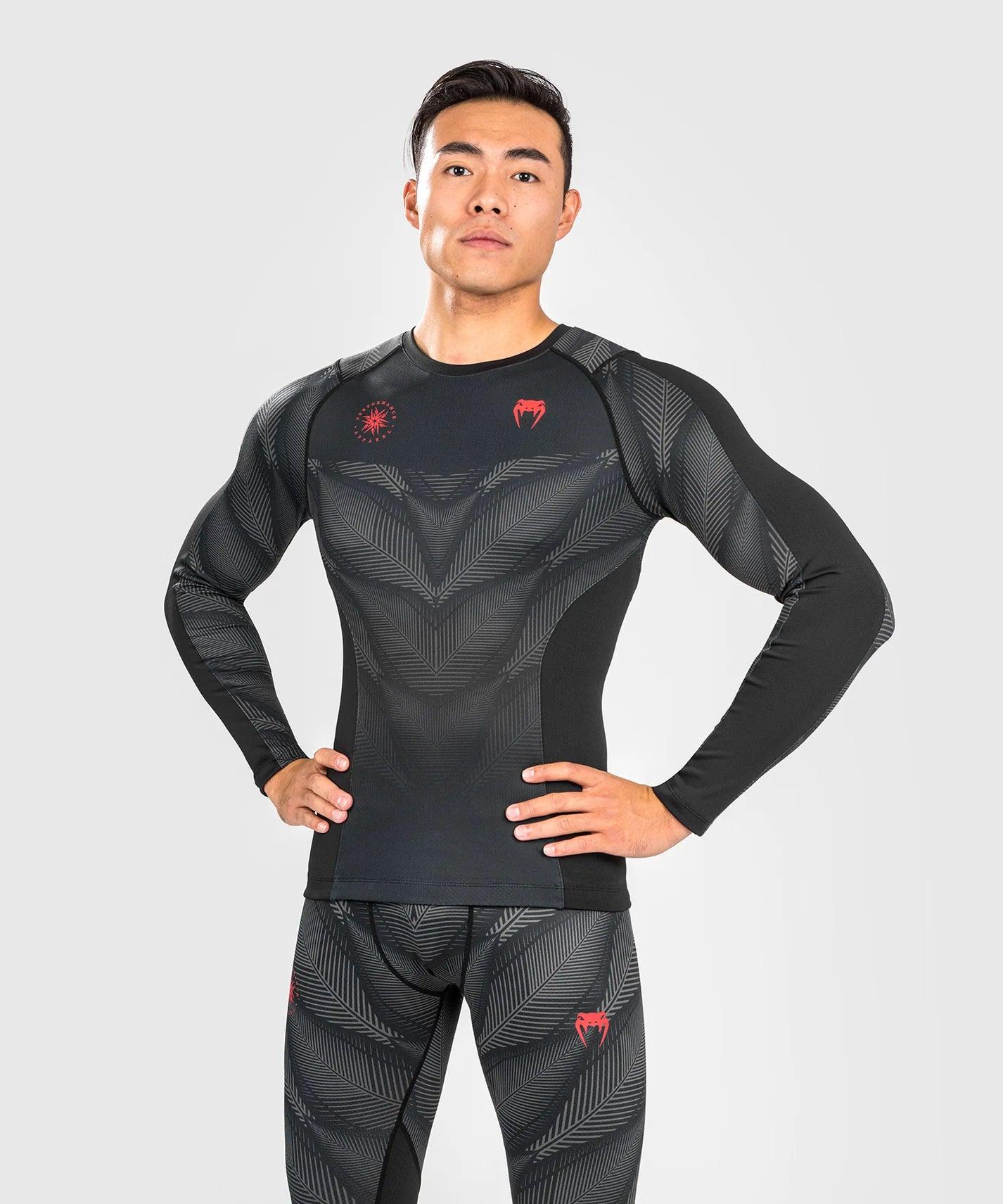 Rashguard Venum Phantom - Manches Longues - Noir/Rouge