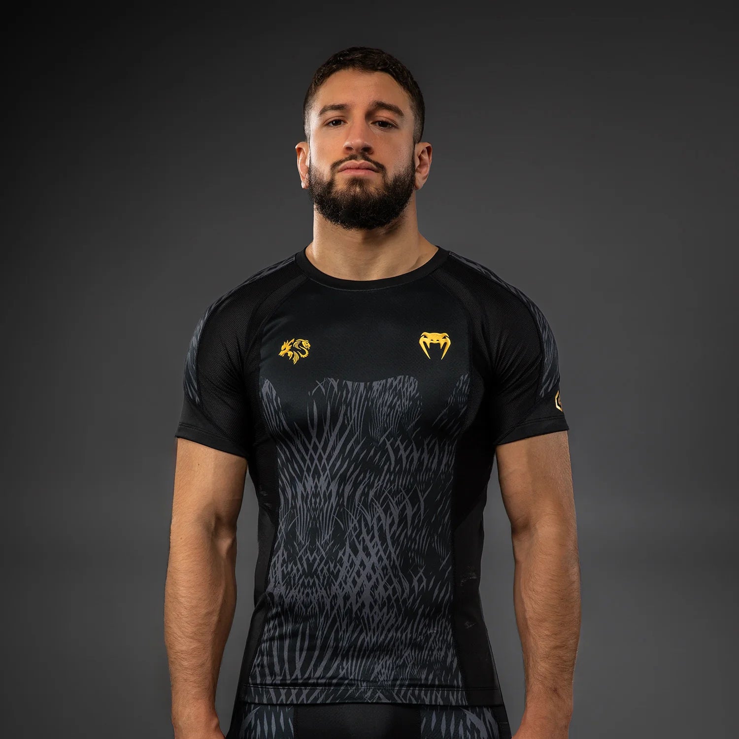 Rashguard Venum x Chimaev Wild Borz – Noir/Gris