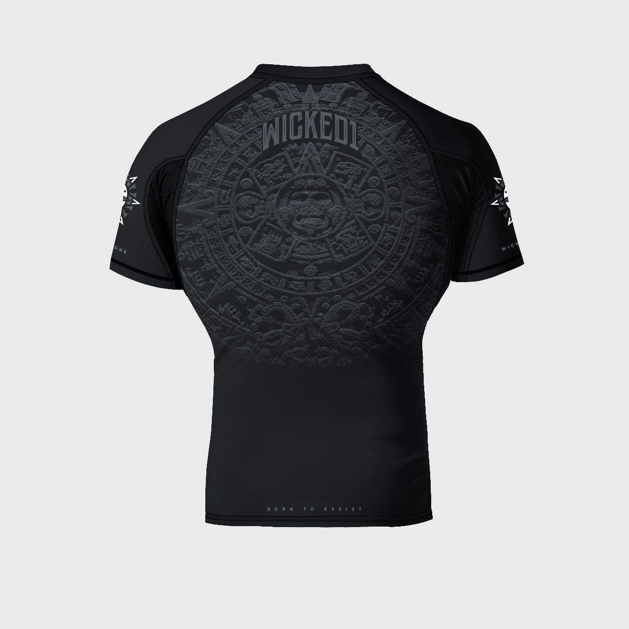 Rashguard manches longues Wicked One noir pour MMA et grappling, compression et protection renforcée