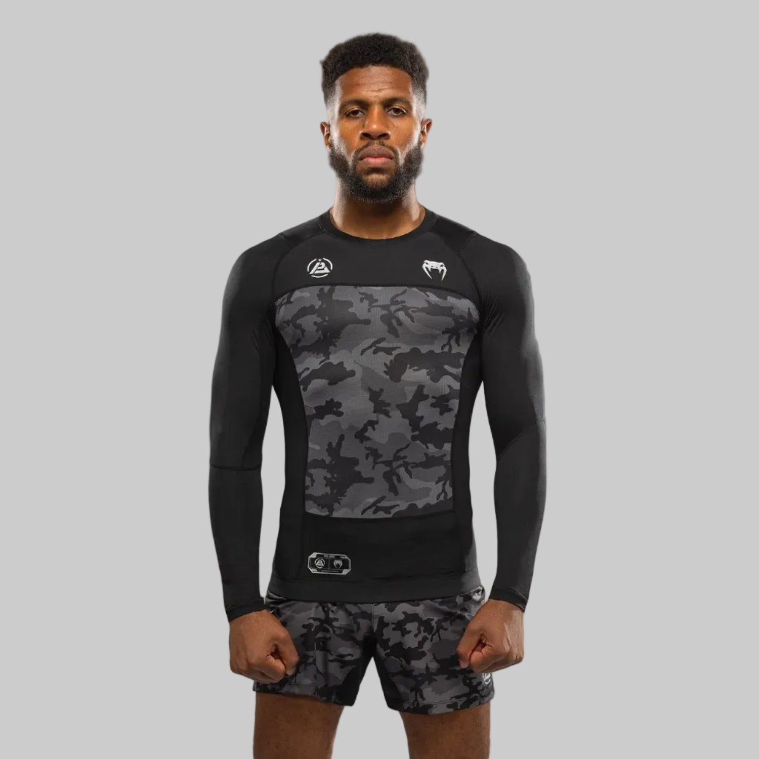 Rashguard manches longues Venum x Polaris - Noir/Gris