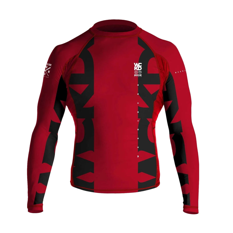 Rashguard manches longues Wicked One - WCKD Rouge