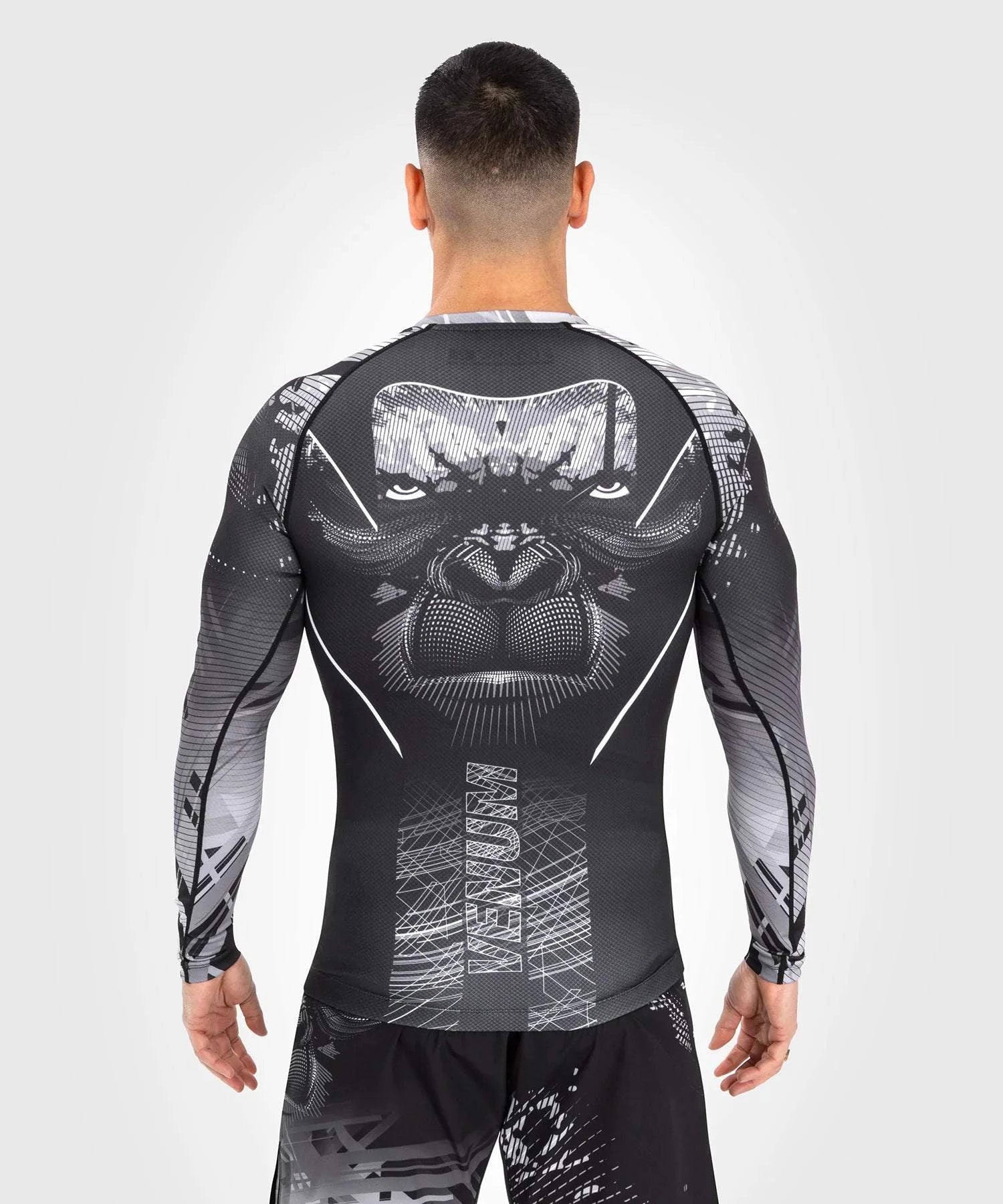 Rashguard à Manches Longues Venum Gorilla Jungle - Noir/Blanc