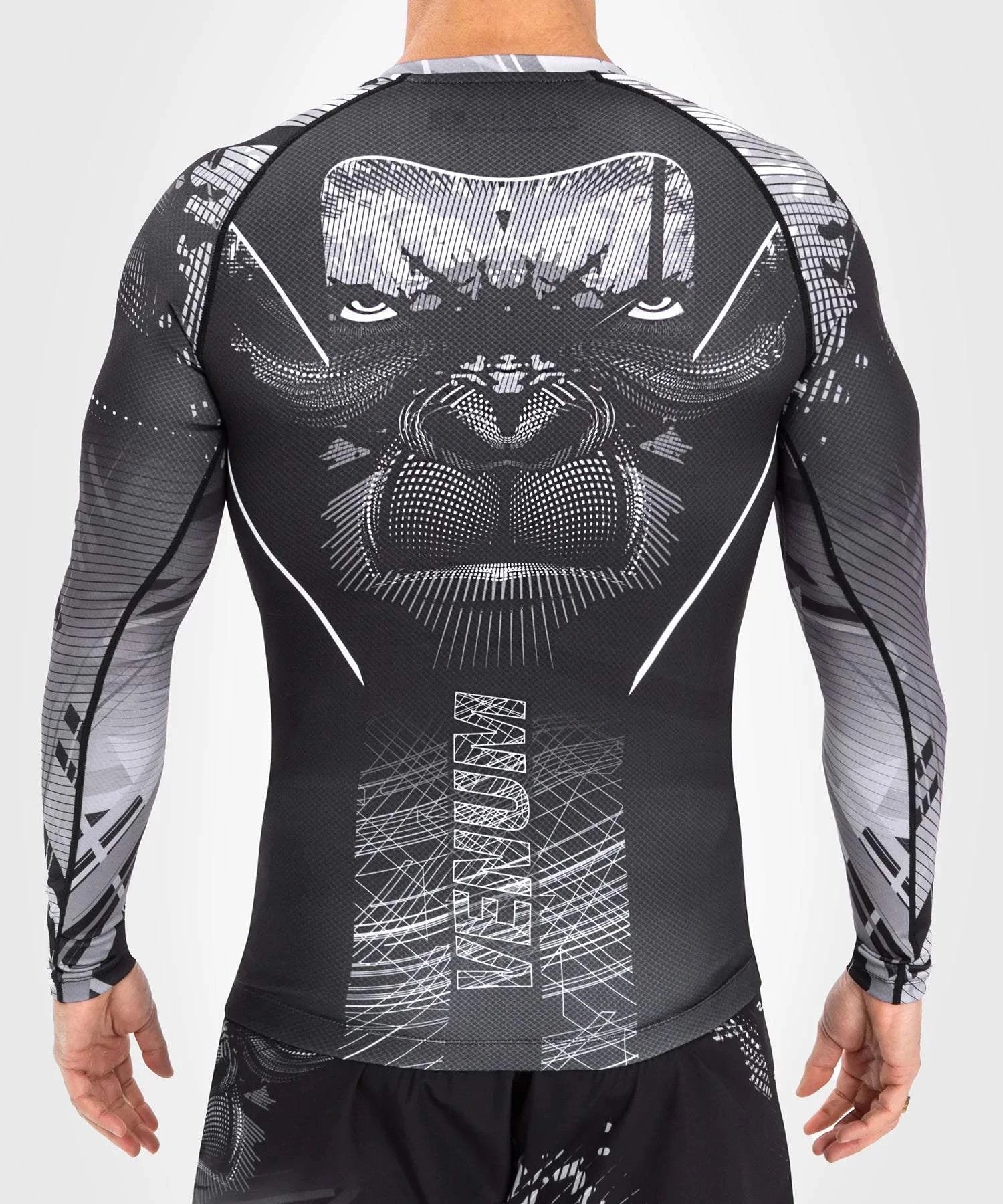 Rashguard à Manches Longues Venum Gorilla Jungle - Noir/Blanc