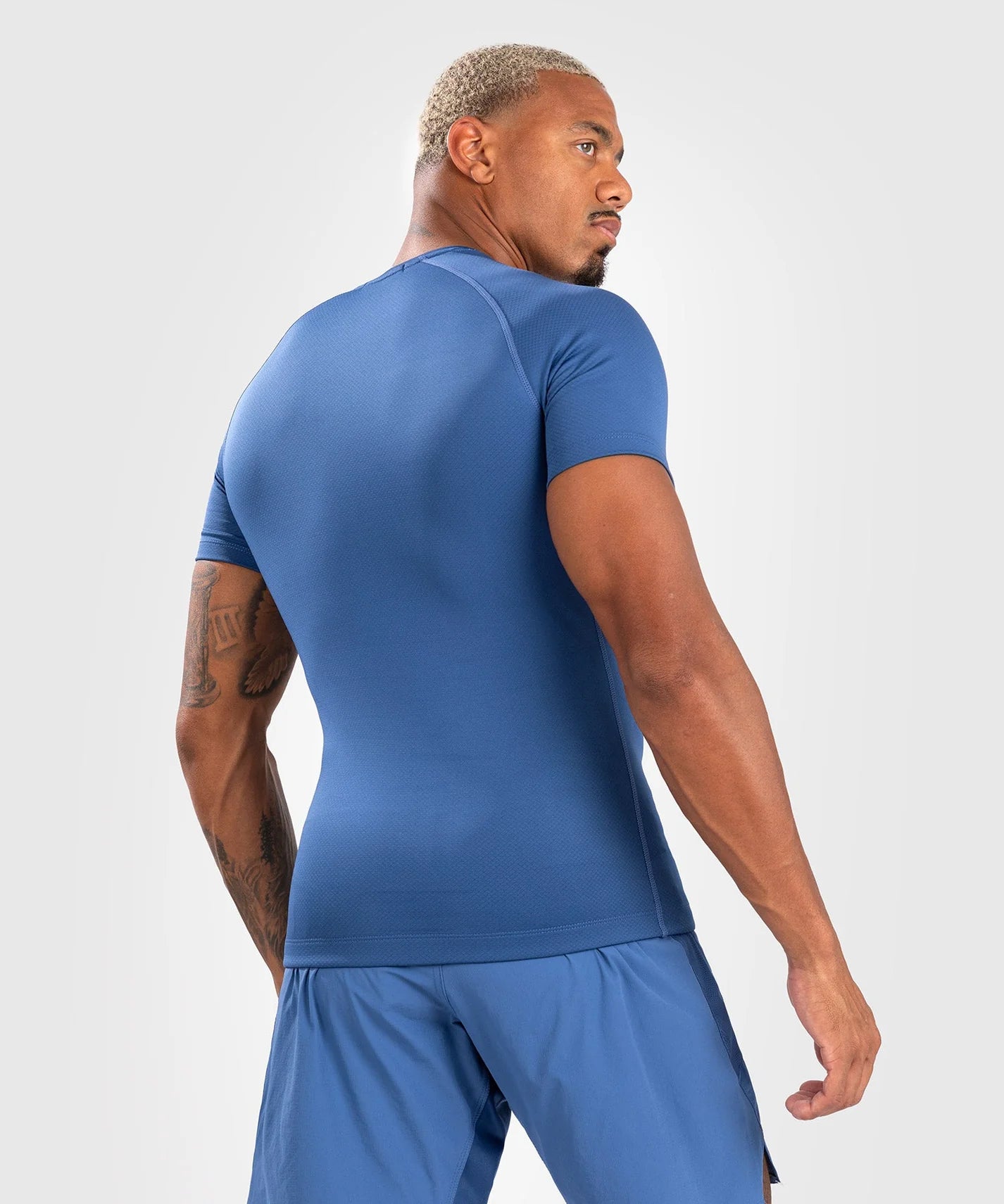 Rashguard à manches courtes Venum Contender - Bleu