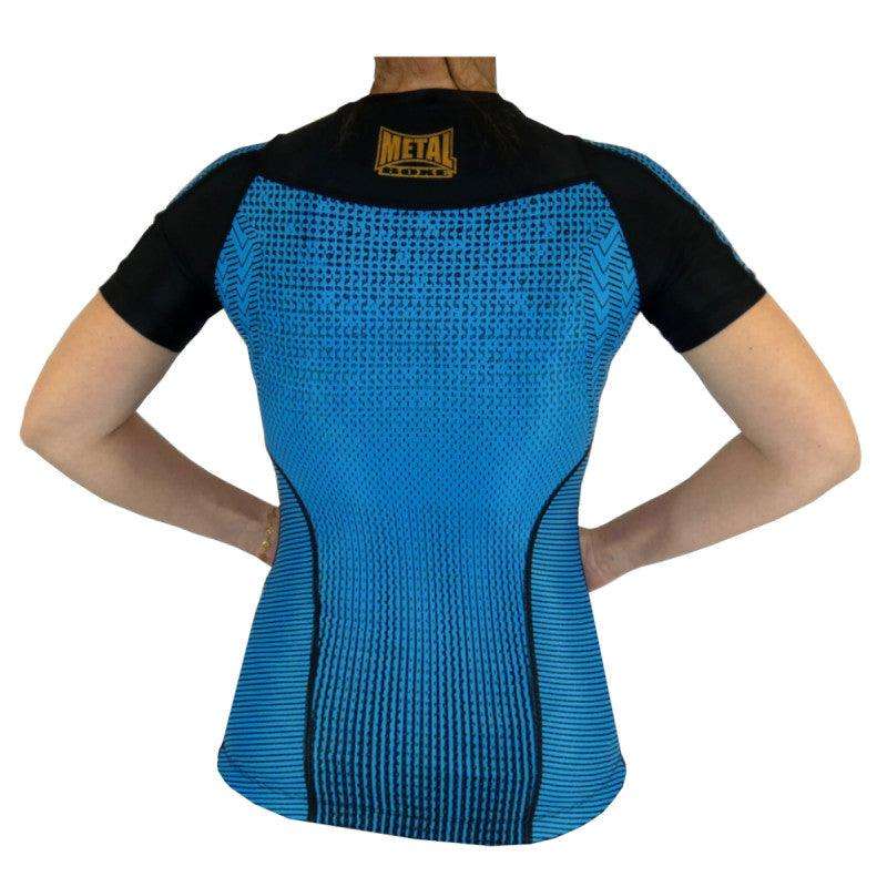 Rashguard femme Metal Boxe - Bleu