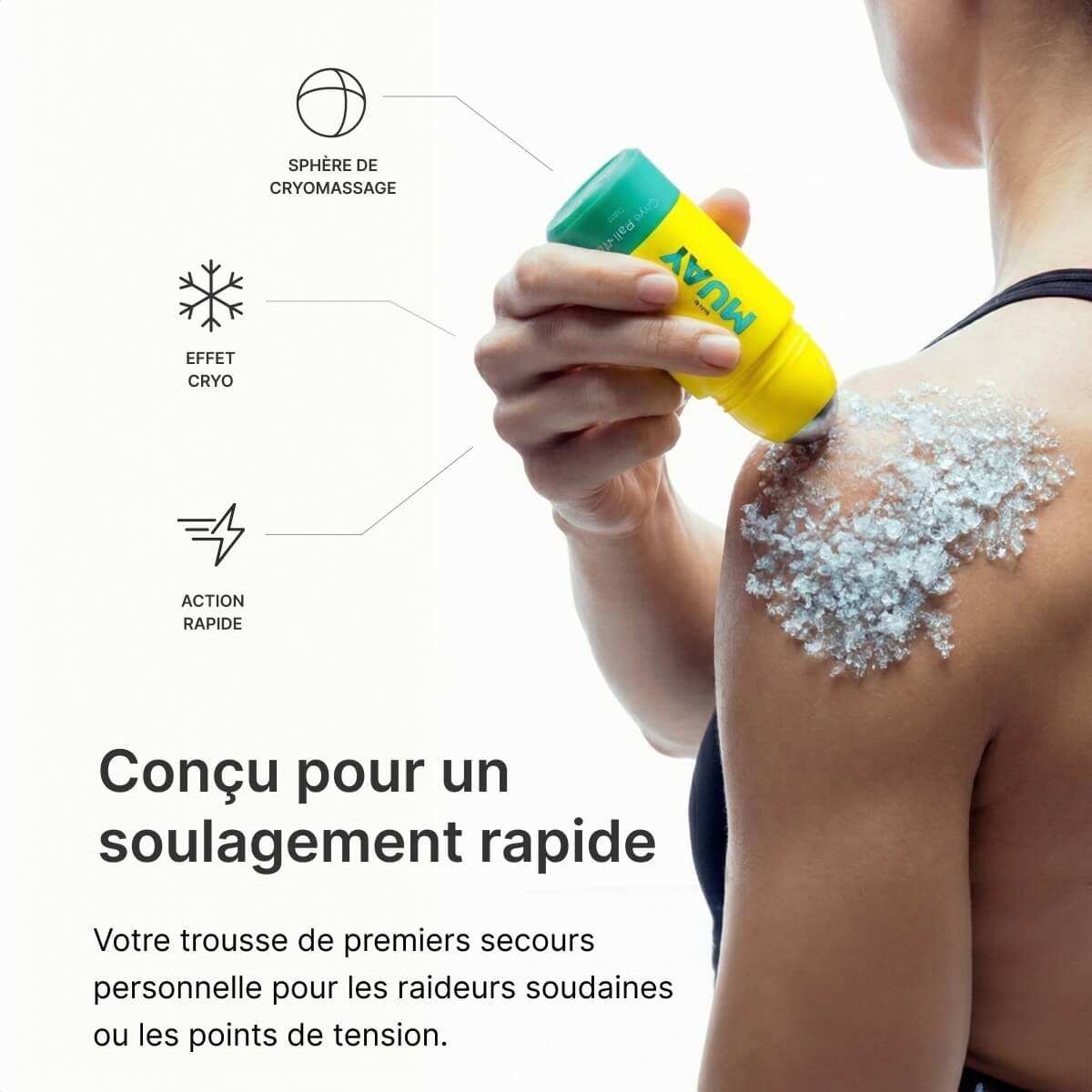 Roll-On Namman Muay Cryo 75 ml avec effet froid pour récupération musculaire rapide et massage ciblé