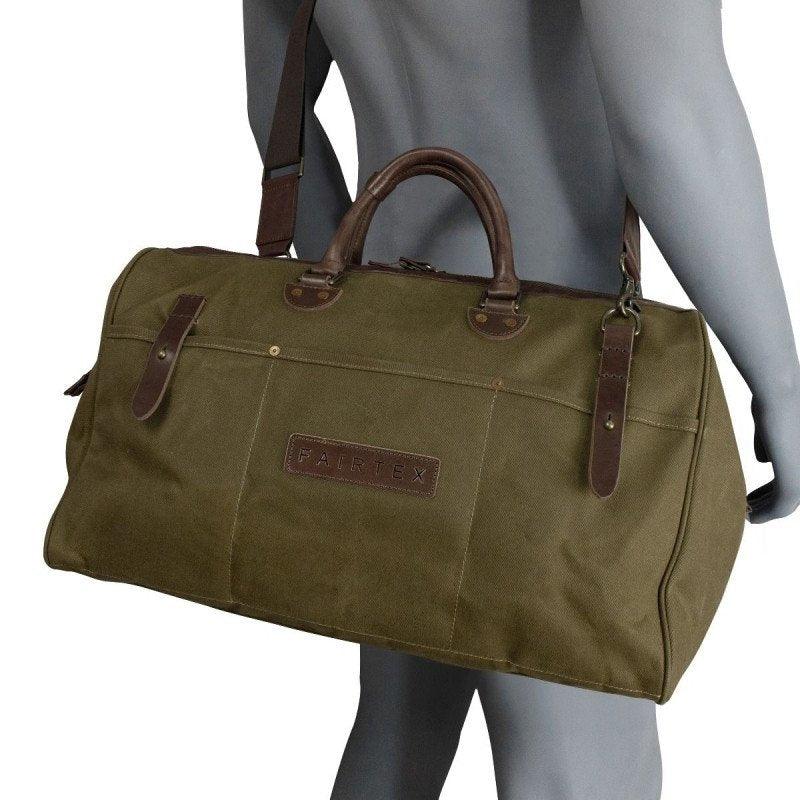 Sac de sport Fairtex Vintage Kaki (52 x 23 x 32 cm) FXBAG11