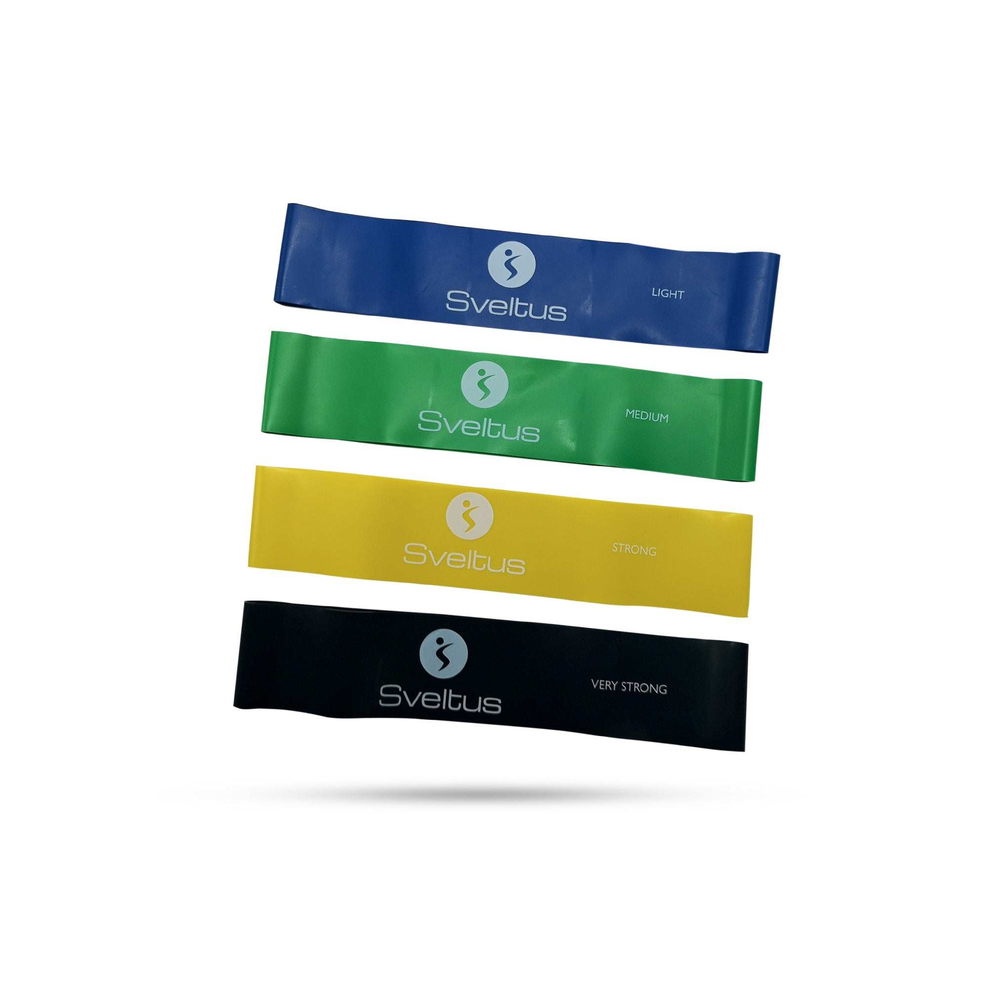 Set de 4 bandes latex Sveltus pour renforcement musculaire et fitness