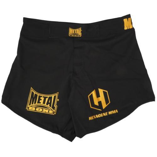 Short Metal Boxe HEXAGONE MMA - Noir - Boutique des Arts Martiaux et Sports de Combat