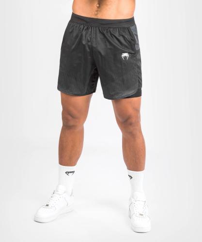 Short d'entraînement Venum Biomecha 2en 1 - Noir/Gris - Boutique des Arts Martiaux et Sports de Combat