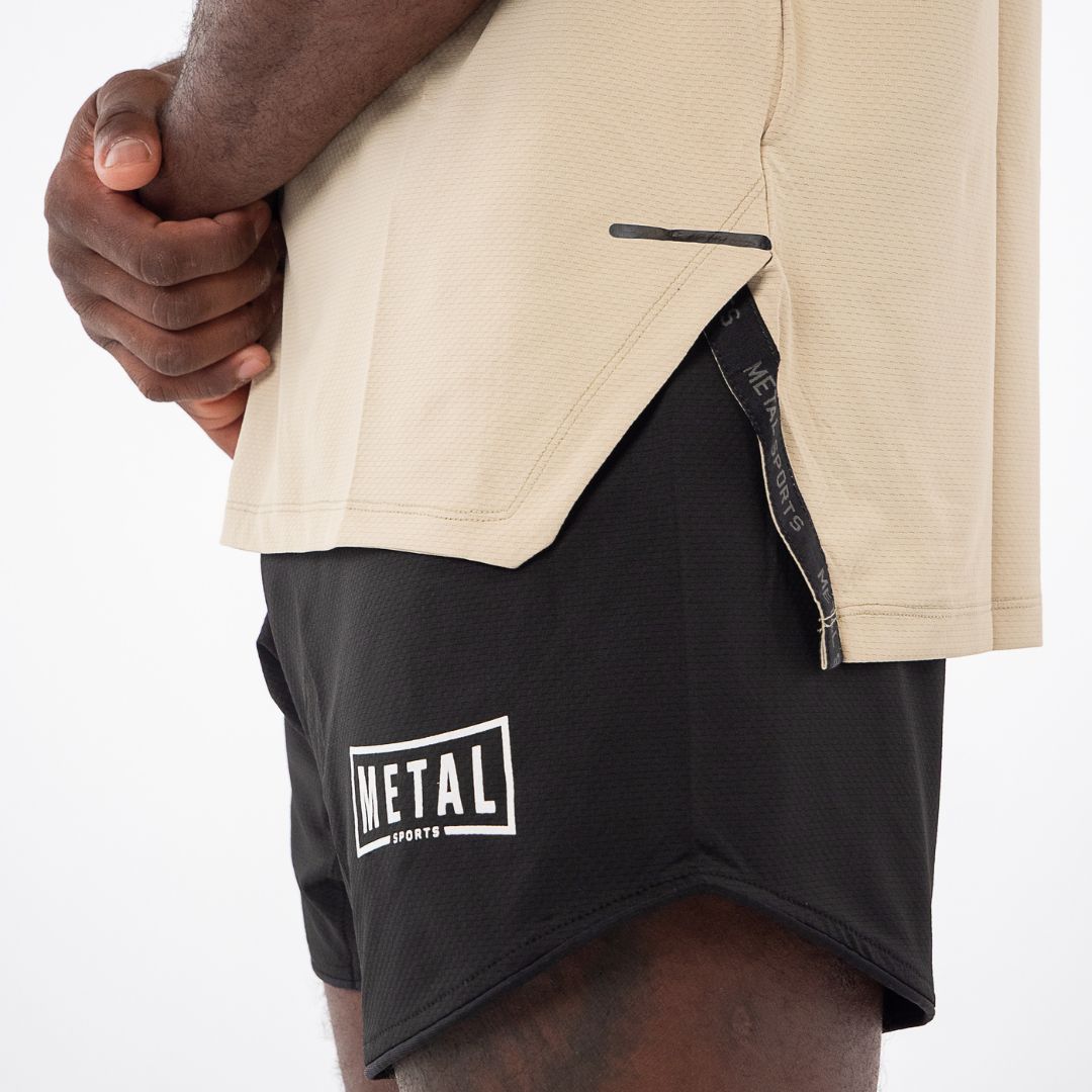 Short MMA Noir -  Metal Boxe - MSS201N