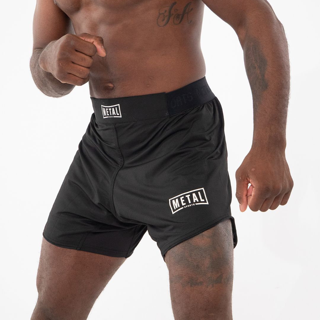 Short MMA Noir -  Metal Boxe - MSS201N