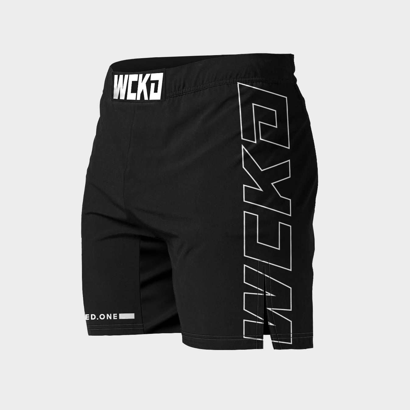 Short de MMA COURT Wicked One noir pour entraînement et compétition