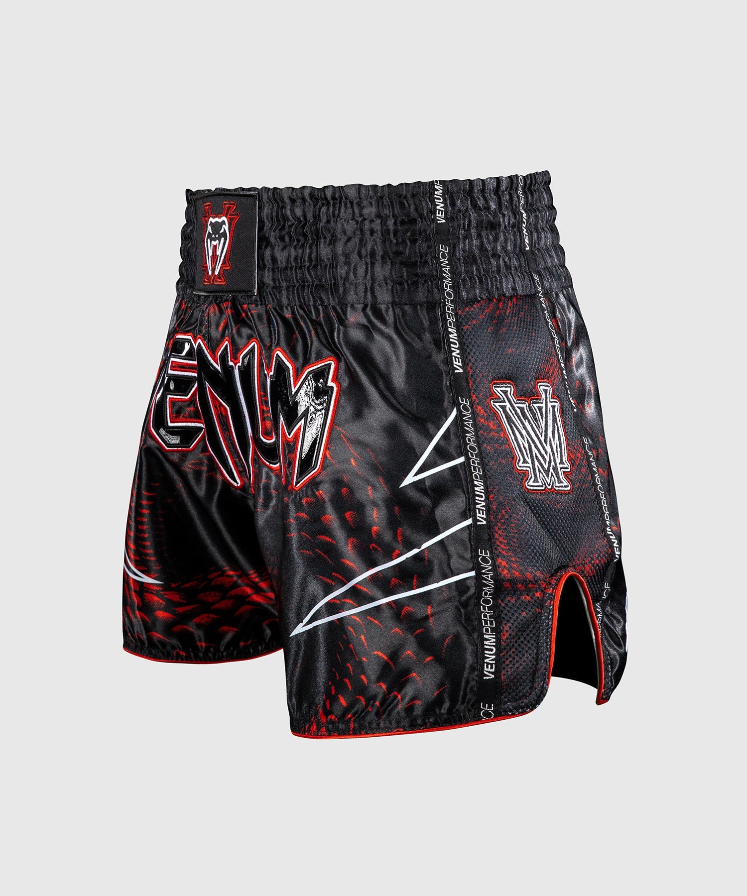 Short de Muay Thai Venum Matupa - Noir/Rouge/Argent