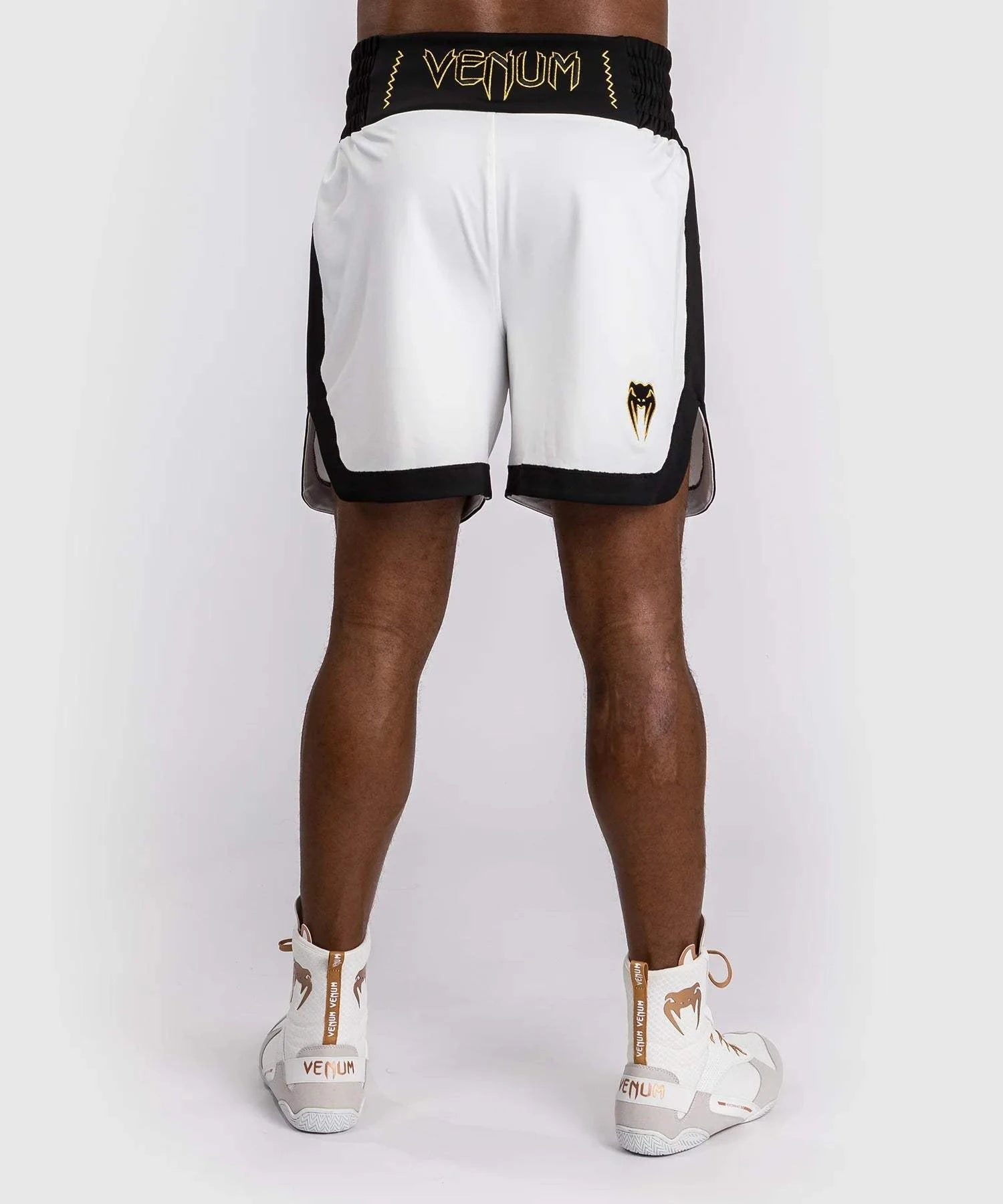 Short de boxe Venum Classic - Blanc/Noir