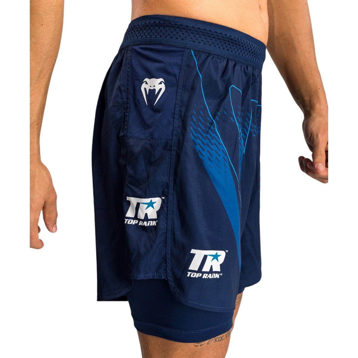 Short d'entraînement Venum X Top Rank Original - Bleu Marine "épuisé"
