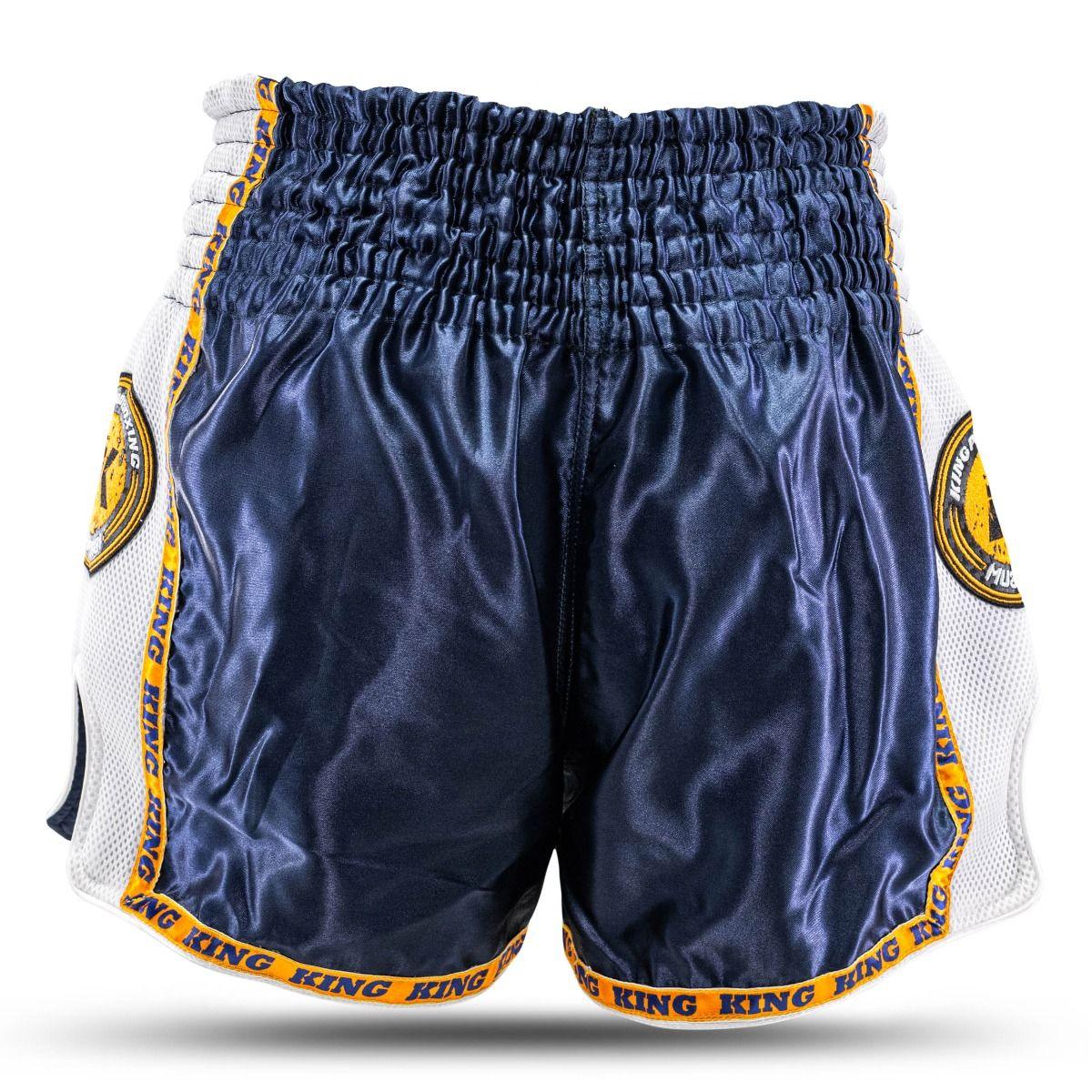 Short de Boxe Thaï & Kick Boxing - king Pro Boxing Bleu/Orange