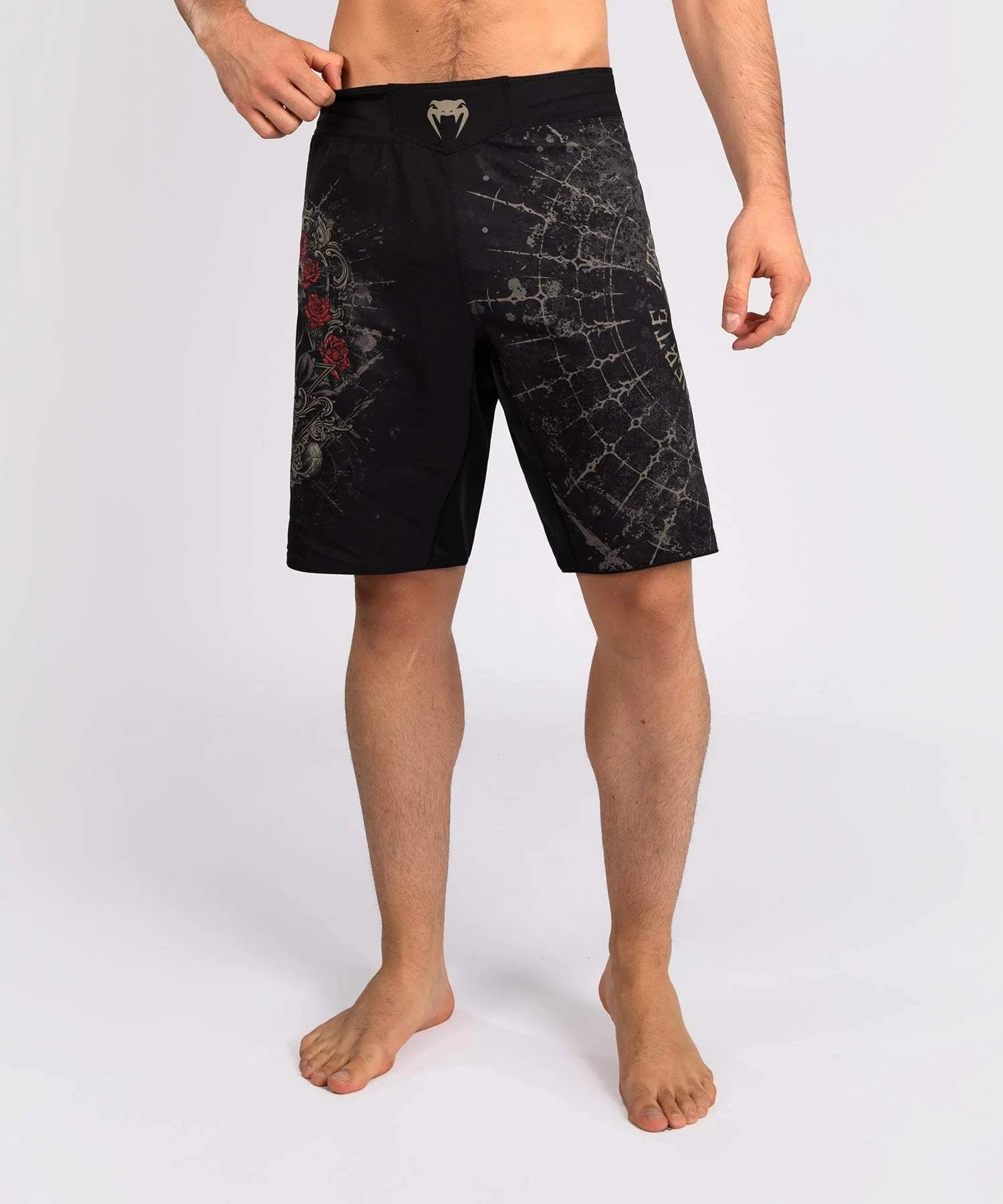 Short de Combat Venum Santa Muerte 5.0 - Noir Profond/Or
