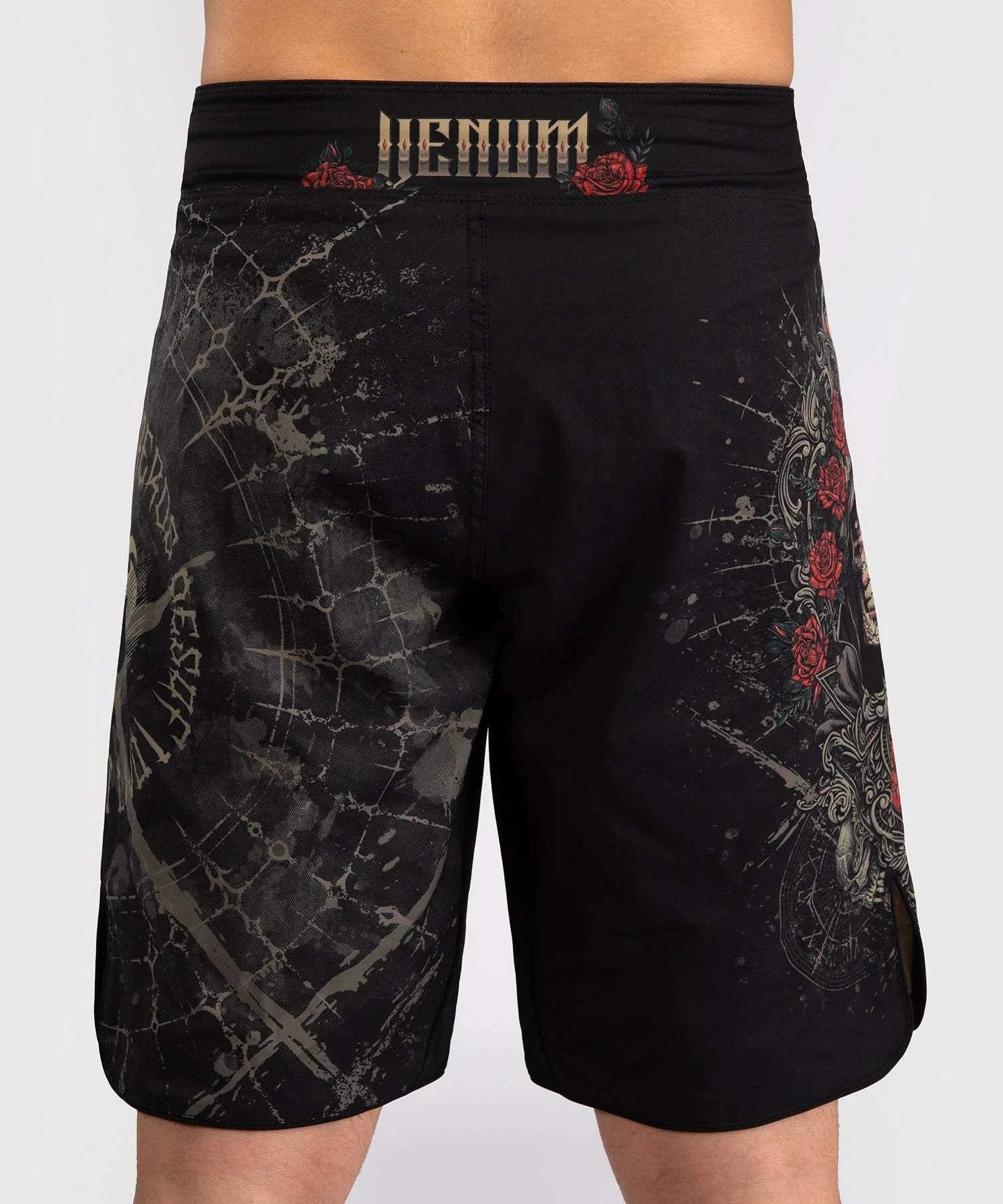 Short de Combat Venum Santa Muerte 5.0 - Noir Profond/Or