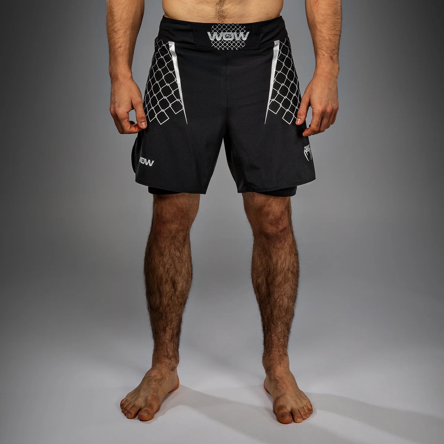 Short de Combat Venum X WOW FC - Noir/Gris